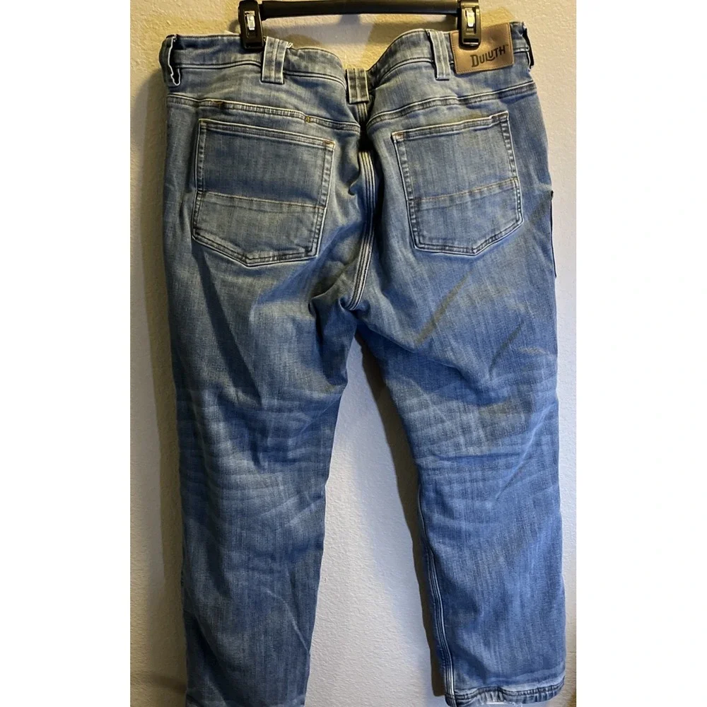 Duluth Trading Jeans Mens 40x30 Relaxed‎ Fit Flannel Lined Ballroom Double Flex